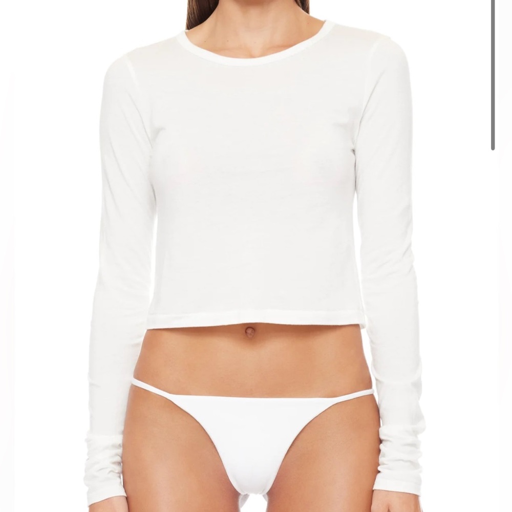 ETERNE LONG SLEEVE BABY TEE IVORY
